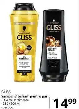 Selgros GLISS Șampon / balsam pentru păr Ofertă