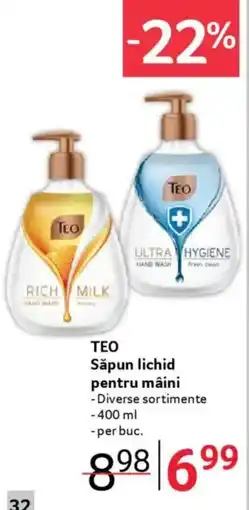 Selgros TEO Săpun lichid pentru mâini Ofertă