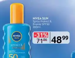 Selgros NIVEA SUN Spray Protect & Bronze SPF50 Ofertă