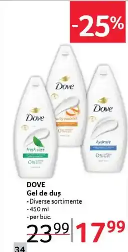 Selgros DOVE Gel de duş Ofertă