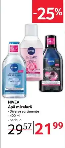 Selgros NIVEA Apă micelarǎ Ofertă