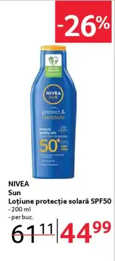 Selgros NIVEA Sun Loțiune protecție solară SPF50 Ofertă