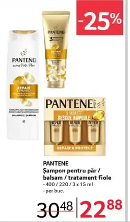 Selgros PANTENE Șampon pentru păr / balsam / tratament fiole Ofertă