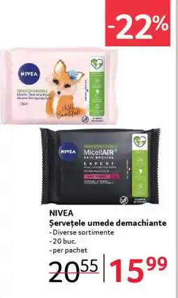 Selgros NIVEA Şerveţele umede demachiante Ofertă
