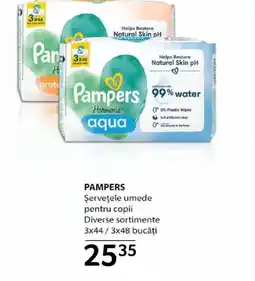 Selgros PAMPERS Şerveţele umede pentru copii Ofertă