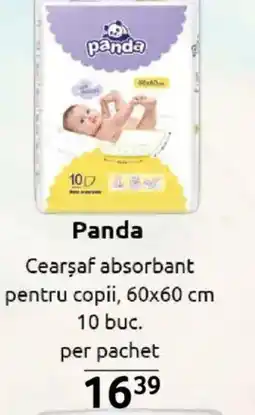Selgros Panda Cearşaf absorbant pentru copii Ofertă