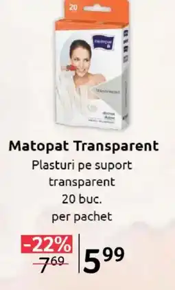 Selgros Matopat Transparent Plasturi pe suport transparent Ofertă