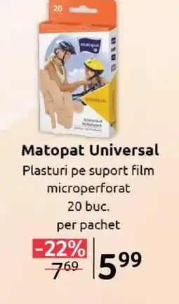 Selgros Matopat Universal Plasturi pe suport film microperforat Ofertă