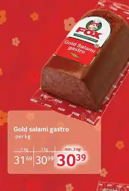 Selgros Gold Salami gastro Ofertă