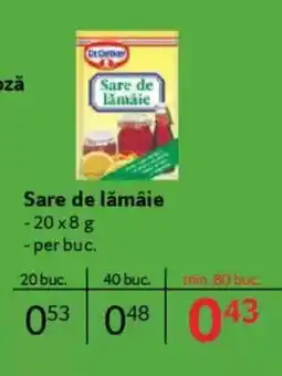 Selgros DR.OETKER Sare de lamaie Ofertă