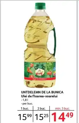 Selgros UNTDELEMN DE LA BUNICA Ulei de floarea-soarelui Ofertă