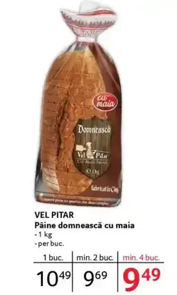 Selgros VEL PITAR Pâine domnească cu maia Ofertă