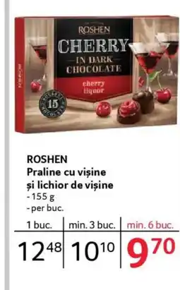 Selgros ROSHEN Praline cu visine şi lichior de visine Ofertă