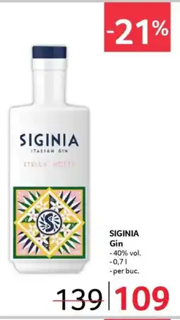 Selgros SIGINIA Gin Ofertă