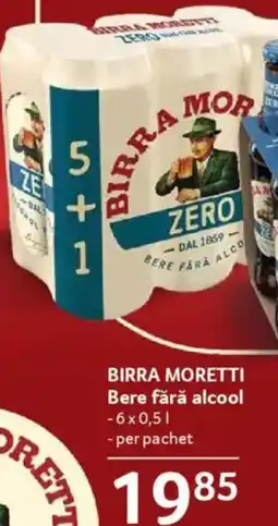 Selgros BIRRA MORETTI Bere fără alcool Ofertă