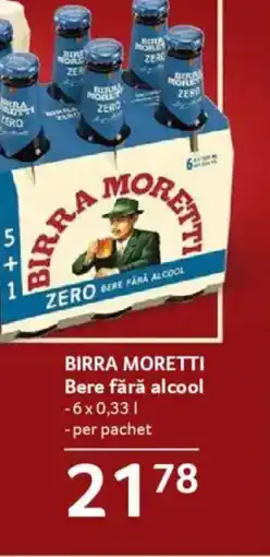 Selgros BIRRA MORETTI Bere fără alcool Ofertă