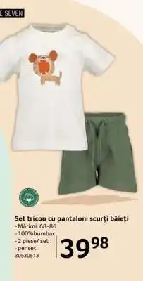 Selgros Set tricou cu pantaloni scurți băieți Ofertă