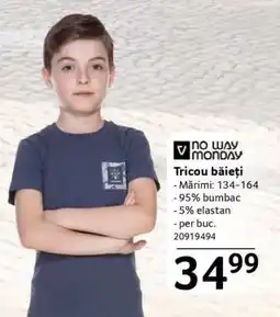 Selgros Tricou băieți Ofertă