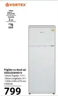 Selgros VORTEX VDD22SWHO1V Ofertă