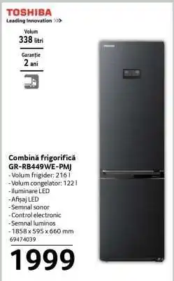 Selgros Combină frigorifică GR-RB449WE-PMJ Ofertă