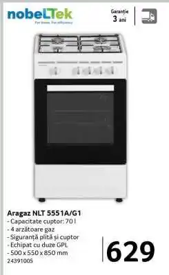 Selgros Aragaz NLT 5551A/G1 Ofertă