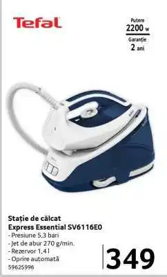 Selgros Stație de călcat Express Essential SV6116E0 Ofertă
