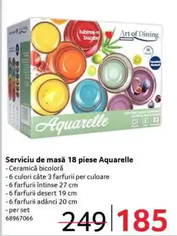 Selgros Serviciu de masă 18 piese Aquarelle Ofertă