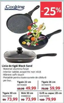Selgros Linia de tigăi Black Sand Ofertă