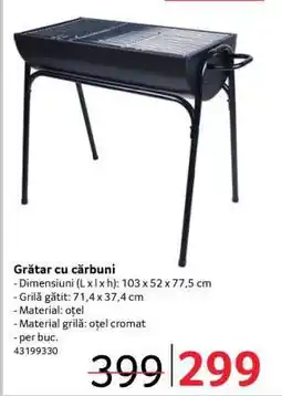 Selgros Grătar cu cărbuni Ofertă