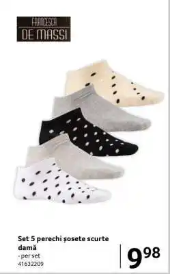 Selgros Set 5 perechi șosete scurte damă Ofertă