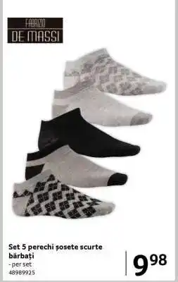 Selgros Set 5 perechi șosete scurte bărbați Ofertă