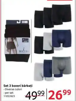 Selgros Set 3 boxeri bărbați Ofertă
