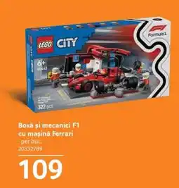 Selgros Boxă și mecanici F1 cu mașină Ferrari Ofertă