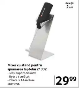 Selgros Mixer cu stand pentru spumarea laptelui Z1332 Ofertă