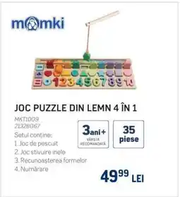 Selgros JOC PUZZLE DIN LEMN 4 ÎN 1 Ofertă