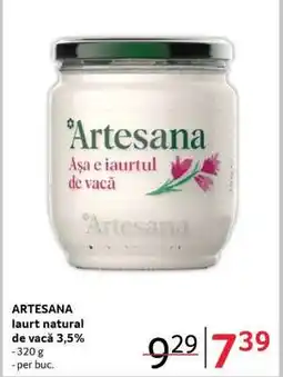 Selgros ARTESANA Iaurt natural de vacă 3,5% Ofertă