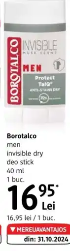 DM Borotalco men invisible dry deo stick Ofertă