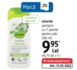 DM Alverde sampon cu 7 plante pentru păr Ofertă