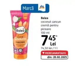 DM Balea coconut cancun cremă pentru picioare Ofertă