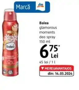 DM Balea glamorous moments deo spray Ofertă