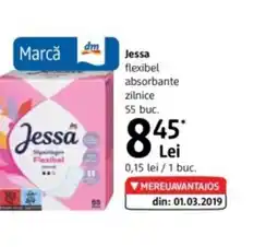 DM Jessa flexibel absorbante zilnice Ofertă
