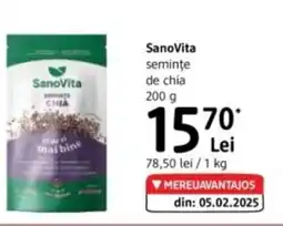 DM SanoVita seminţe de chia Ofertă