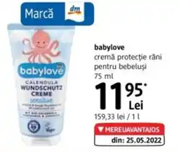 DM Babylove cremă protecţie răni pentru bebeluşi Ofertă