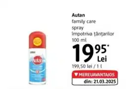 DM Autan family care spray împotriva țânţarilor Ofertă