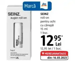 DM SEINZ roll-on pentru ochi cu cânepă Ofertă