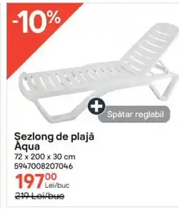 Brico Depôt Şezlong de plajă Aqua Ofertă