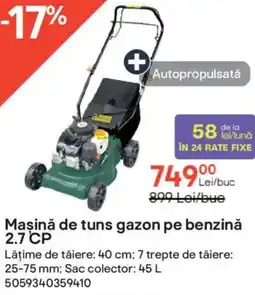 Brico Depôt Maşină de tuns gazon pe benzină 2.7 CP Ofertă