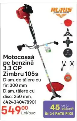 Brico Depôt Motocoasă pe benzină 3.3 CP Zimbru 105s Ofertă