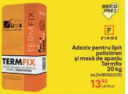 Adeziv pentru lipit polistiren şi masă de spaclu Termfix
