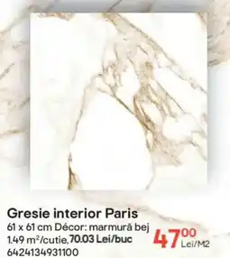 Brico Depôt Gresie interior Paris Ofertă